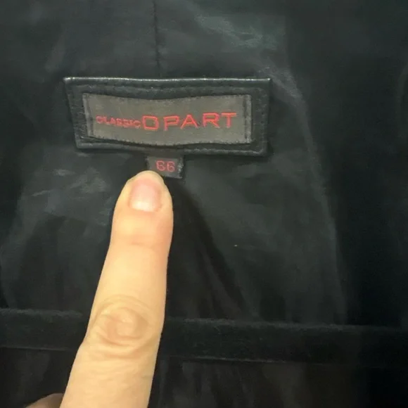 Classic Opart leather blazer jacket coat - Picture 5 of 10